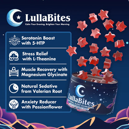 LullaBites Natural Sleep Gummies - 30 Servings