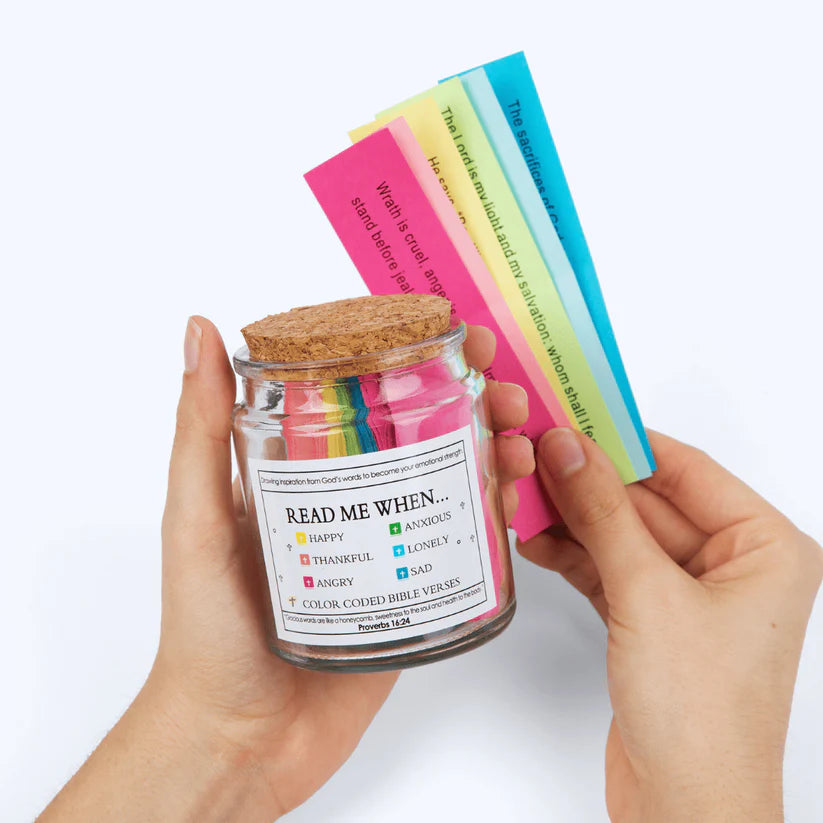 (GIFTING OFFER) Handmade 90 Day Bible Verses Jar (Free Christian Gift Box)