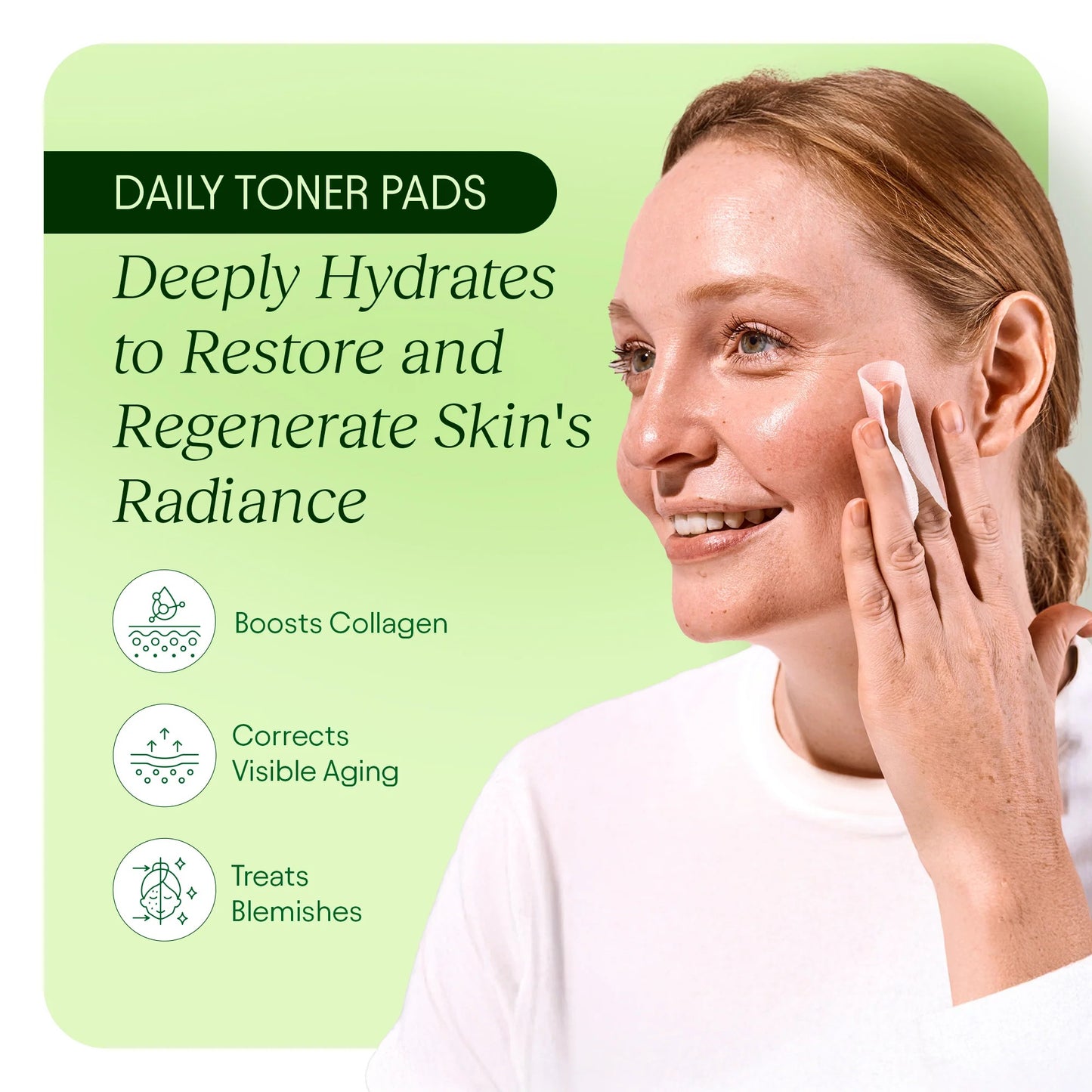Jiyu Toning Pads for Dark Spots, Wrinkles & Dull Skin