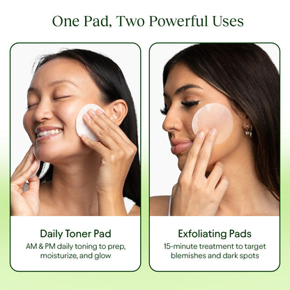 Jiyu Toning Pads for Dark Spots, Wrinkles & Dull Skin