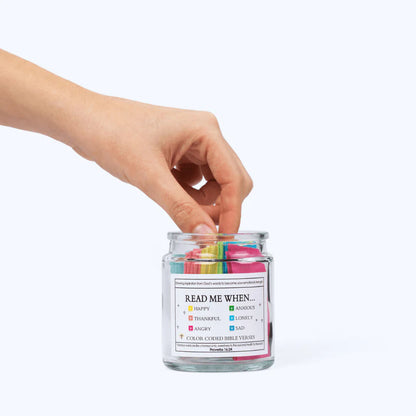 (GIFTING OFFER) Handmade 90 Day Bible Verses Jar (Free Christian Gift Box)